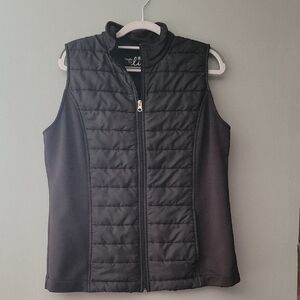 Black Quilted Vest